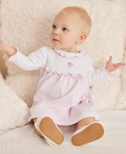 Kissy Kissy Hand Emb. SCE Roses and Blooms Dress Set><noscript><img width=