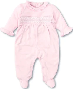 Kissy Kissy Hand Smocked CLB Charmed Footie> Footies|Smocking + Hand Embroidery