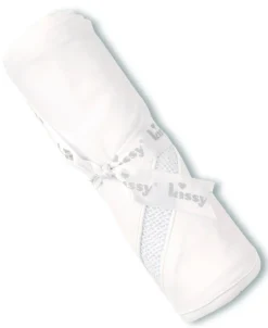 Kissy Kissy Hand Smocked CLB Charmed White/Blue Blanket> Blankets|Smocking + Hand Embroidery