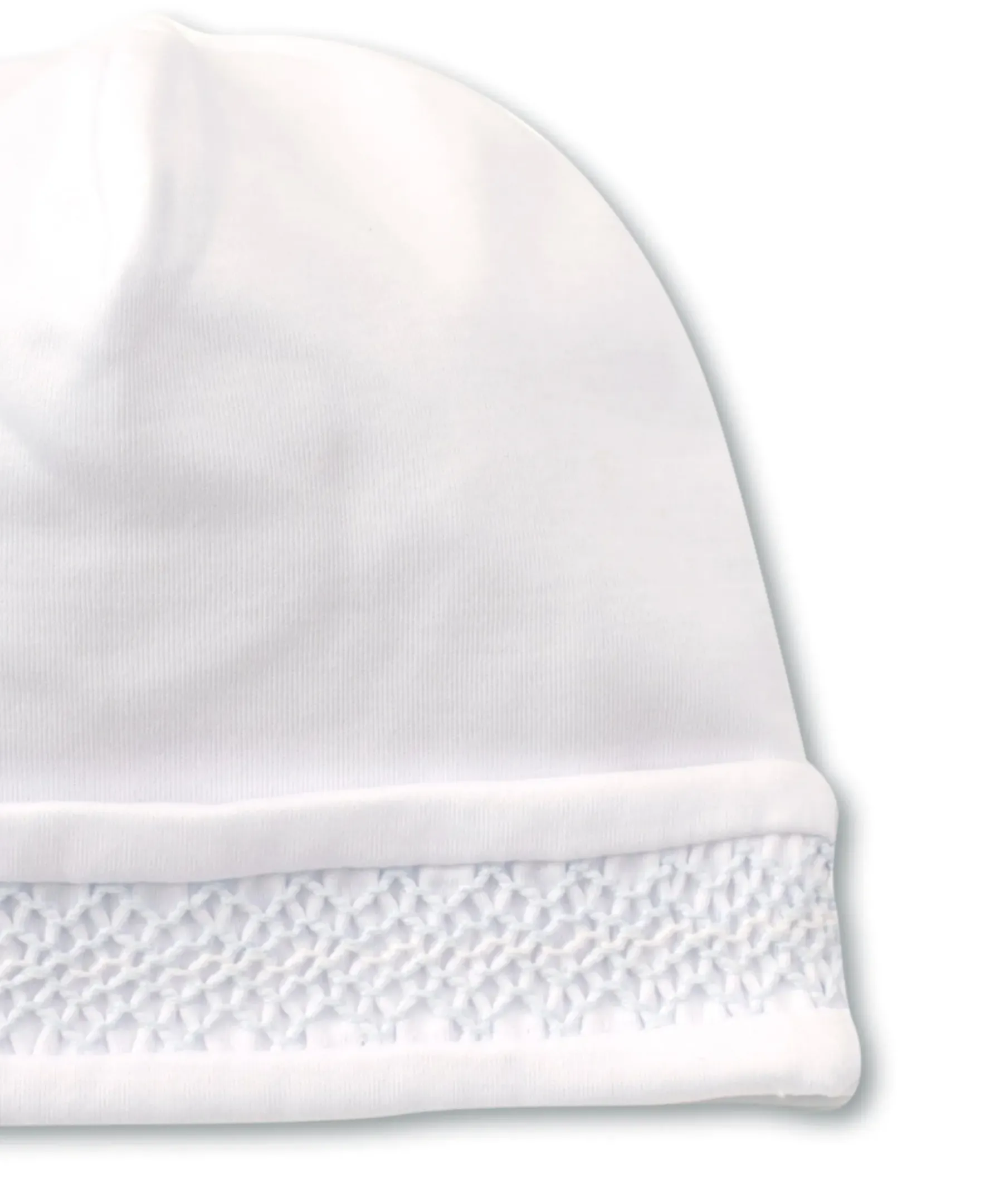 Kissy Kissy Hand Smocked CLB Charmed White/Blue Hat> Hats|Smocking + Hand Embroidery
