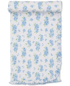 Kissy Kissy Heavenly Hydrangeas Blue Blanket> Blankets