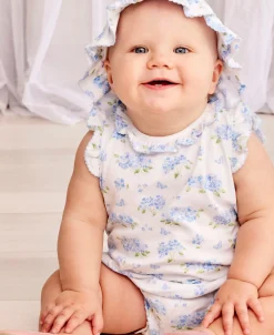 Kissy Kissy Heavenly Hydrangeas Blue Bubble> Rompers|Dresses + Bubbles
