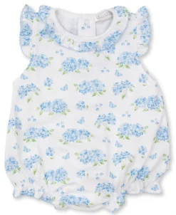 Kissy Kissy Heavenly Hydrangeas Blue Bubble> Rompers|Dresses + Bubbles