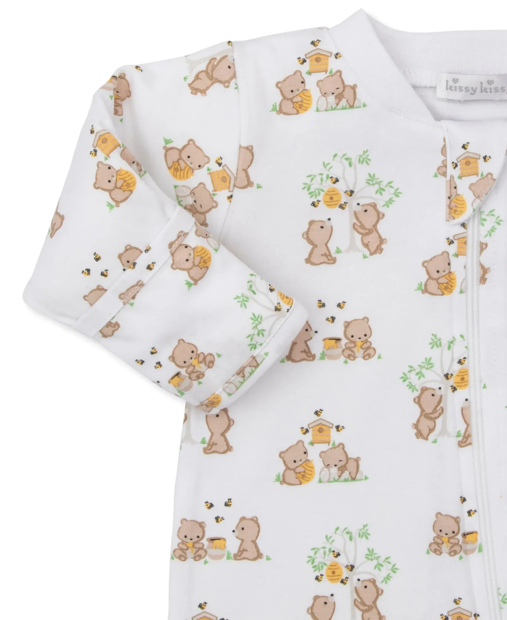Kissy Kissy Honey Bear Cubs Zip Footie> Footies|Pajamas
