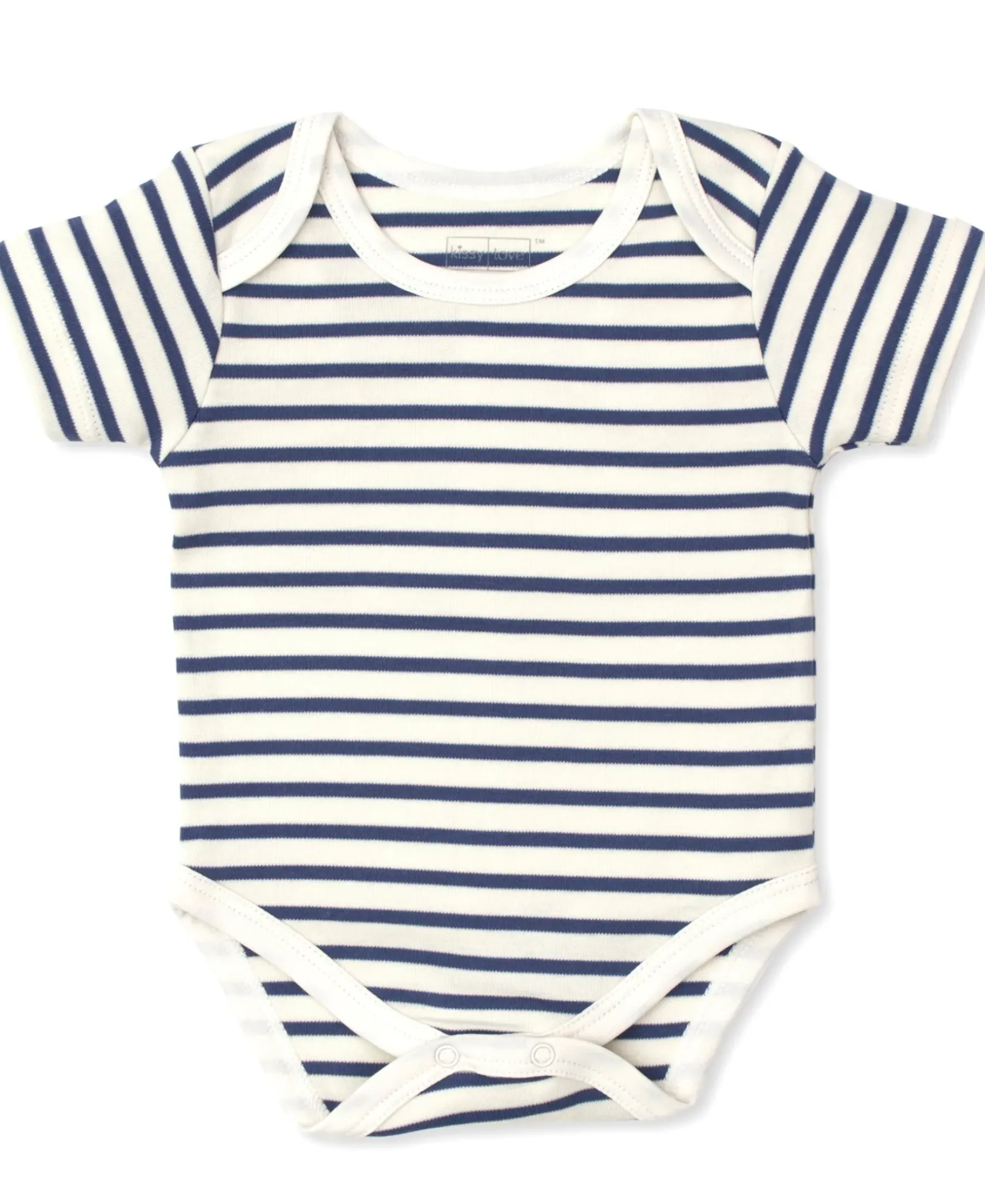 Kissy Kissy Kissy Love Basics Stripes Short Sleeve Bodysuit> Bodysuits