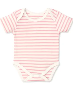 Kissy Kissy Kissy Love Basics Stripes Short Sleeve Bodysuit> Bodysuits