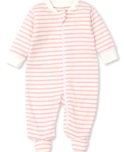 Kissy Kissy Kissy Love Basics Stripes Zip Footie> Footies|Pajamas