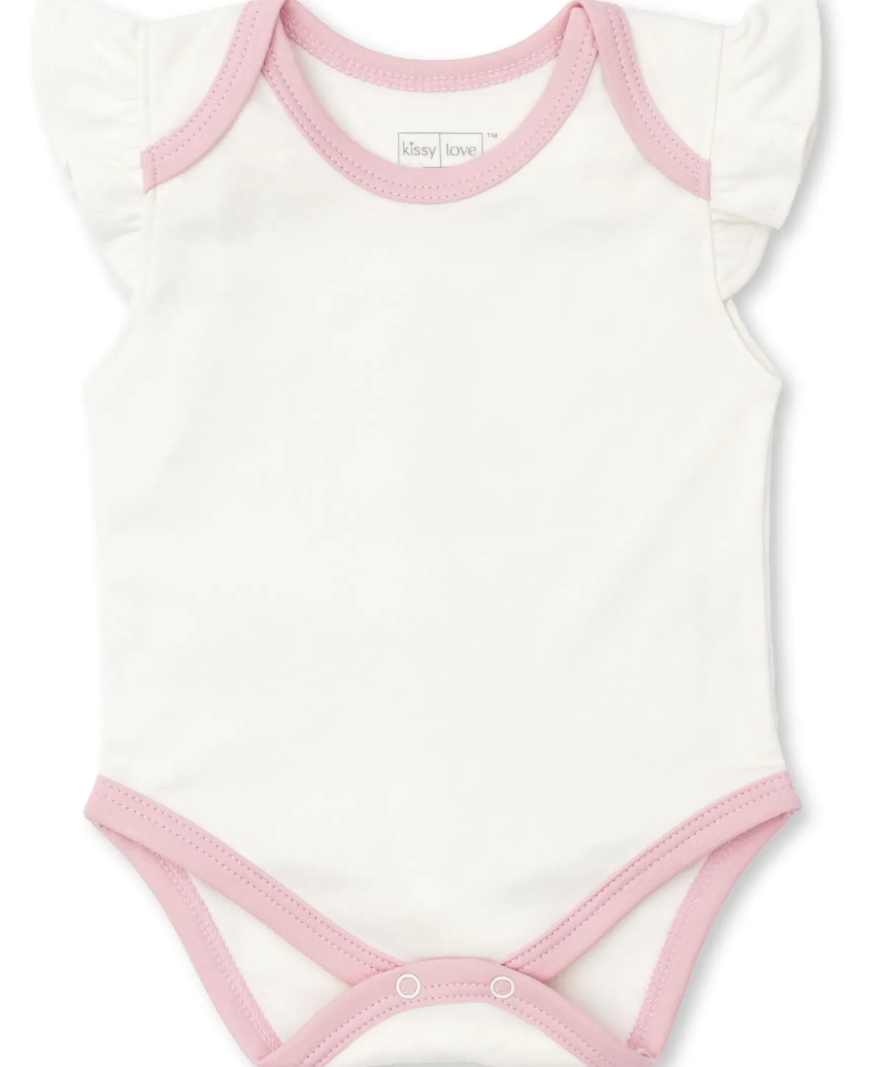 Kissy Kissy Kissy Love Basics Short Flutter Sleeve Bodysuit> Bodysuits