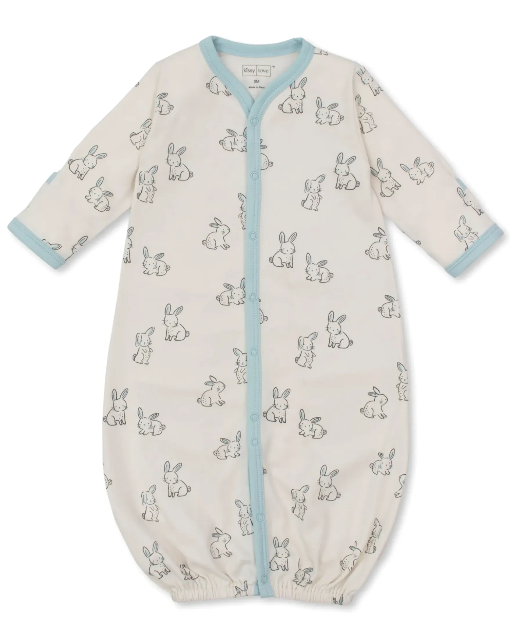 Kissy Kissy Kissy Love Bunny Buddies Blue Convertible Gown> Convertible Gowns