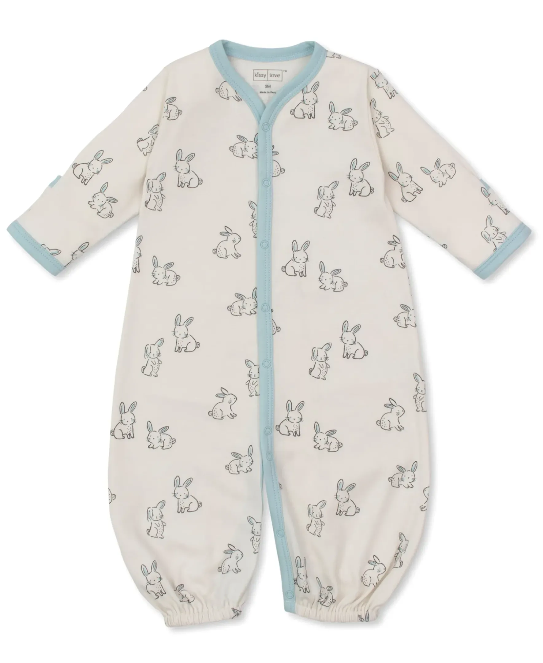 Kissy Kissy Kissy Love Bunny Buddies Blue Convertible Gown> Convertible Gowns