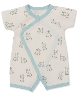 Kissy Kissy Kissy Love Bunny Buddies Blue Short Playsuit> Playsuits|Rompers