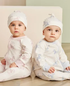 Kissy Kissy Kissy Love Dreamy Zebras Blue Hat> Hats