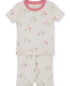 Kissy Kissy Kissy Love Flamingo Love Short Toddler Pajama Set>Kids Pajamas|Pajamas