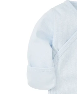 Kissy Kissy Kissy Pointelle Blue Long Sleeve Bodysuit> Bodysuits|Classic Collections