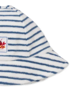 Kissy Kissy Lobsters Sandy Smiles Stripe Terry Sunhat> Hats