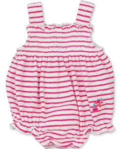 Kissy Kissy Lobsters Sandy Smiles Stripe Terry Bubble> Rompers|Dresses + Bubbles