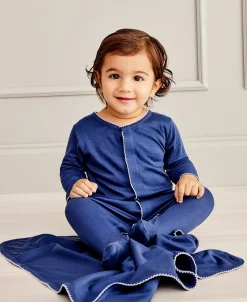Kissy Kissy Navy Kissy Basics Footie NEW> Footies|Classic Collections