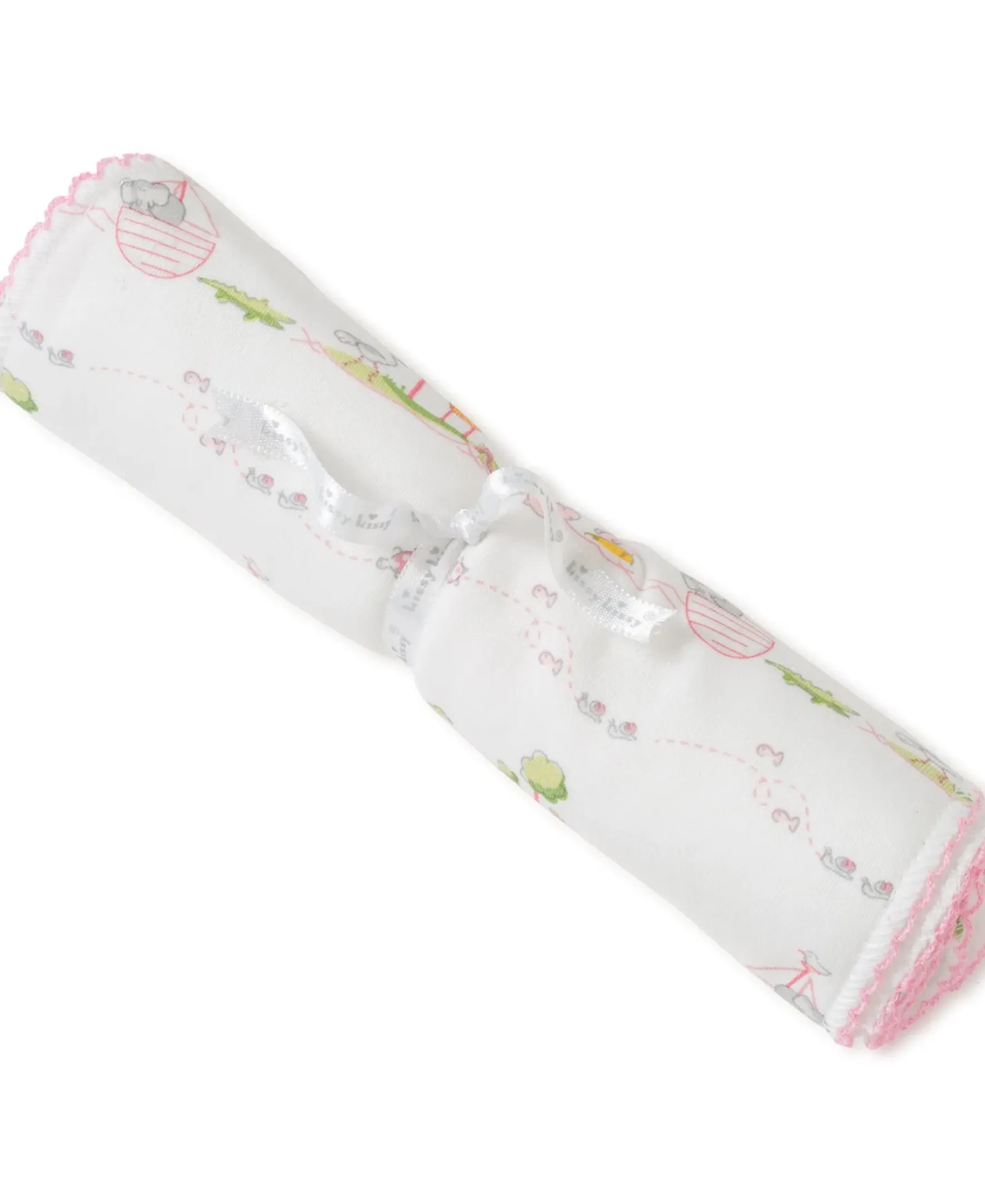 Kissy Kissy Noah's Print Burp Cloth> Burp Cloths|Classic Collections