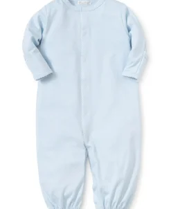 Kissy Kissy Personalized Blue/White New Kissy Dots Conv. Gown> Convertible Gowns|White Basics