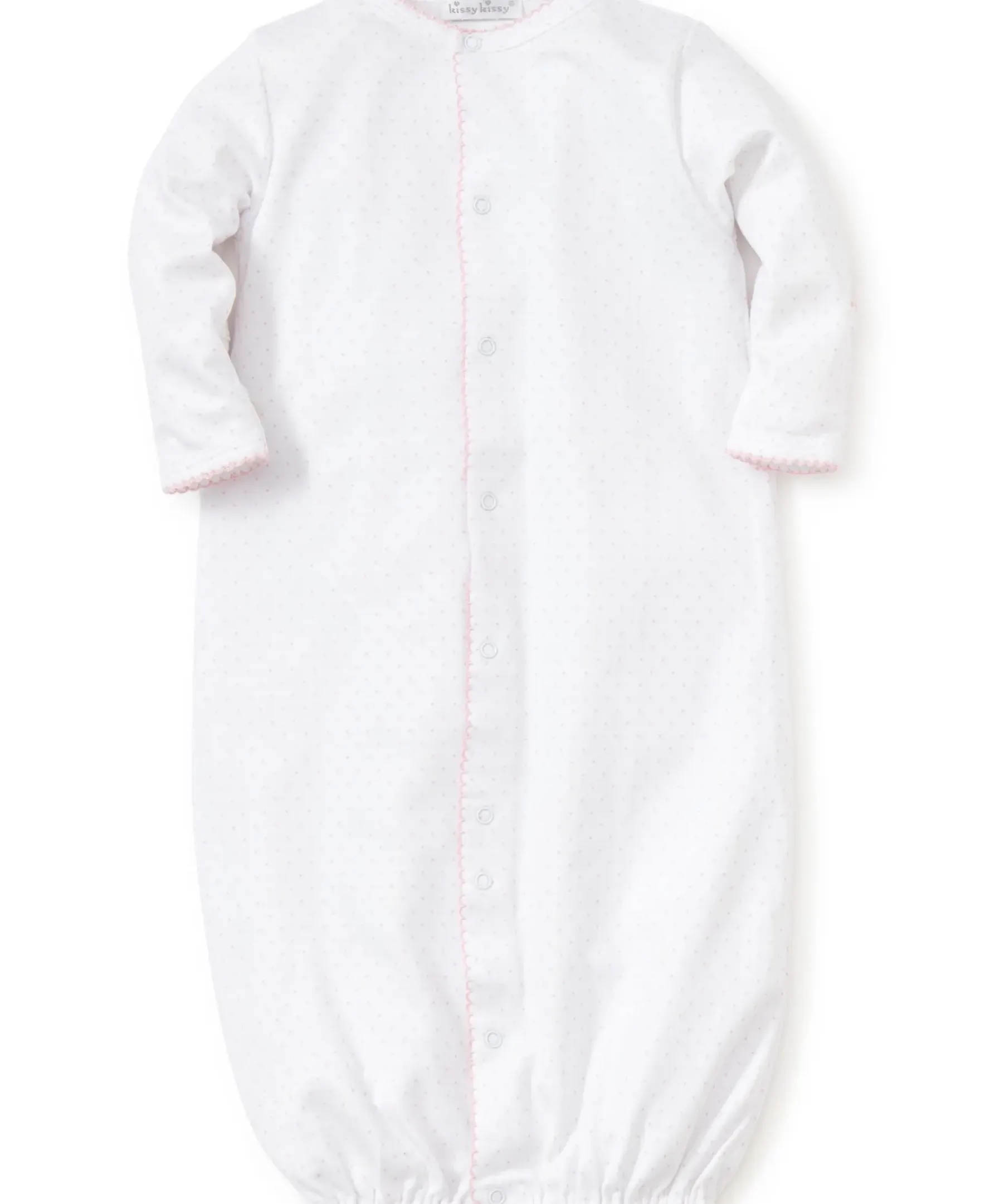 Kissy Kissy Personalized New Kissy Dots Conv. Gown> Convertible Gowns|White Basics