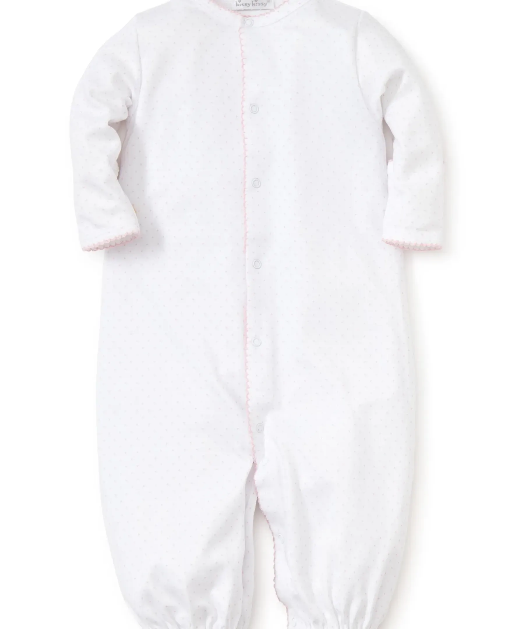 Kissy Kissy Personalized New Kissy Dots Conv. Gown> Convertible Gowns|White Basics