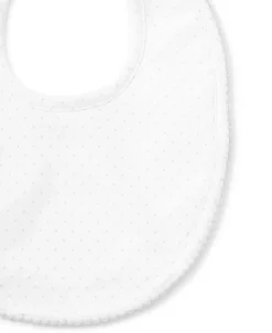 Kissy Kissy Personalized New Kissy Dots Print Bib> Bibs|White Basics