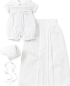 Kissy Kissy Phillip Convertible Christening Gown & Hat Set> Hats|Convertible Gowns