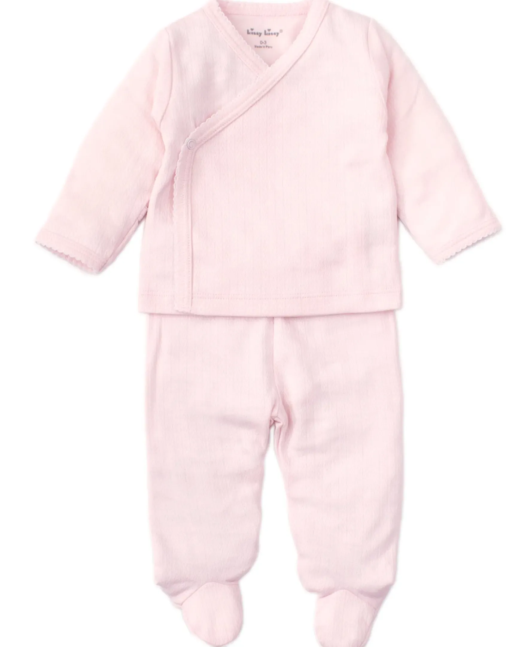 Kissy Kissy Pointelle Cross Tee and Pant Set> Classic Collections