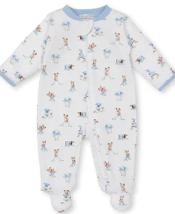 Kissy Kissy Playground Pups Zip Footie> Footies|Pajamas