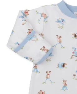 Kissy Kissy Playground Pups Zip Footie><noscript><img width=