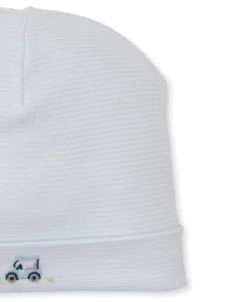 Kissy Kissy Premier Fairway Foursome Hand Emb. Stripe Hat> Hats|Smocking + Hand Embroidery