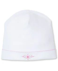 Kissy Kissy Premier Fall Swag White Hand Emb. Hat> Hats|Smocking + Hand Embroidery