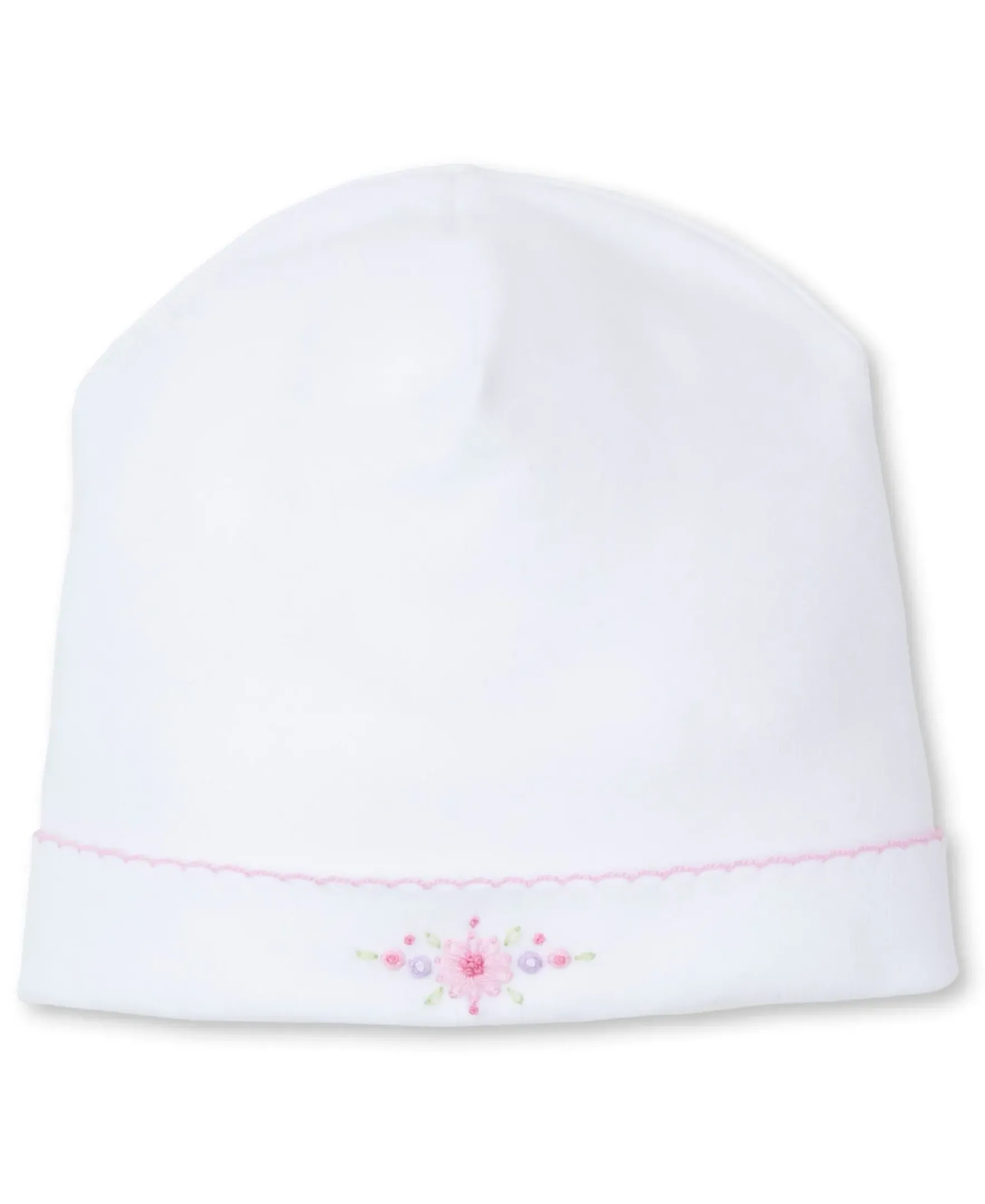 Kissy Kissy Premier Fall Swag White Hand Emb. Hat> Hats|Smocking + Hand Embroidery