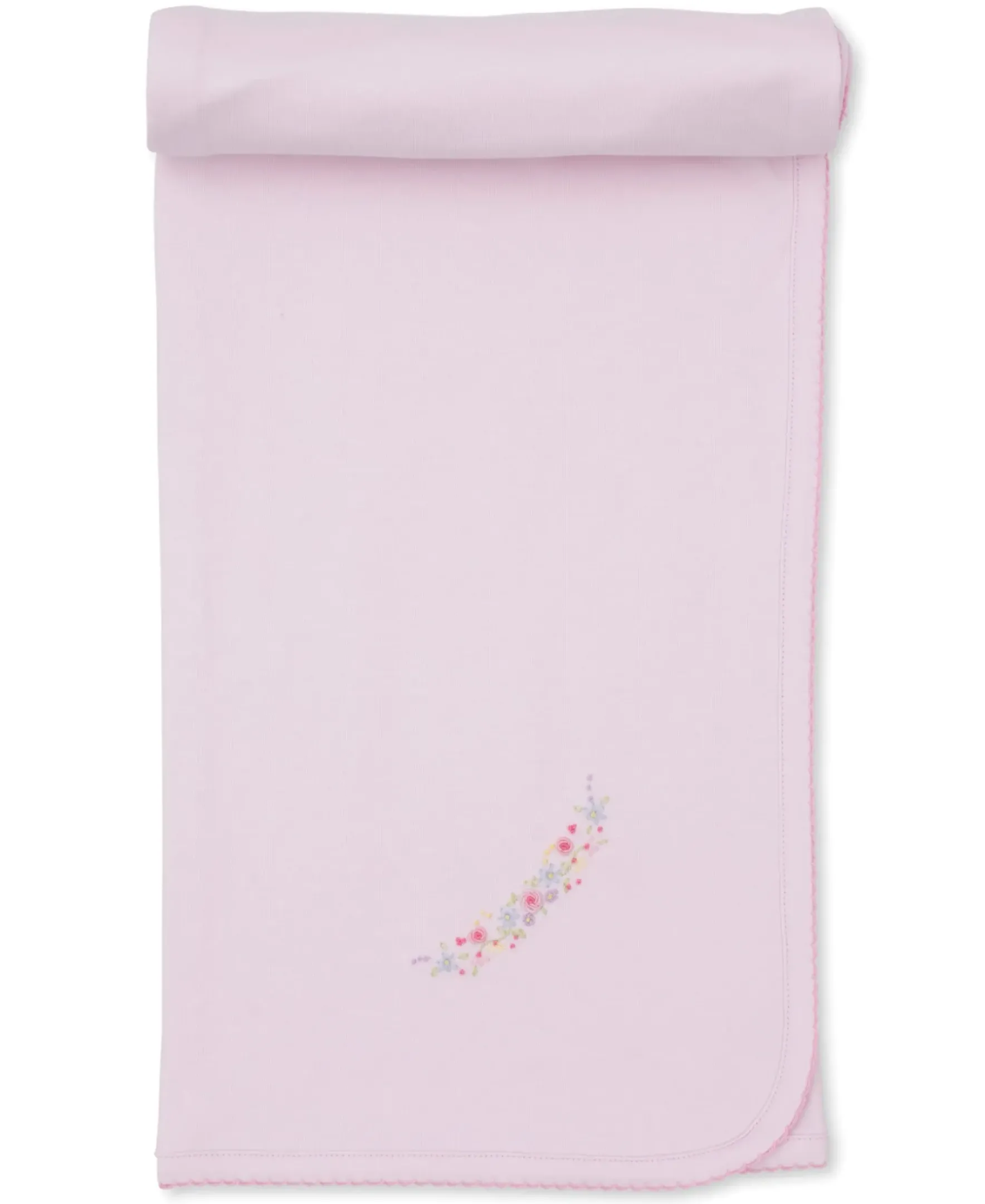 Kissy Kissy Premier Flowers & Vines Hand Emb. Blanket> Blankets|Smocking + Hand Embroidery