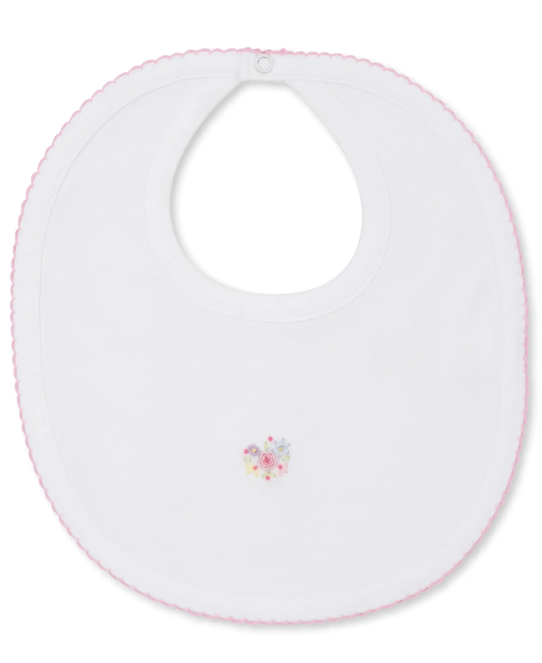 Kissy Kissy Premier Flowers & Vines Hand Emb. Bib> Bibs|Smocking + Hand Embroidery