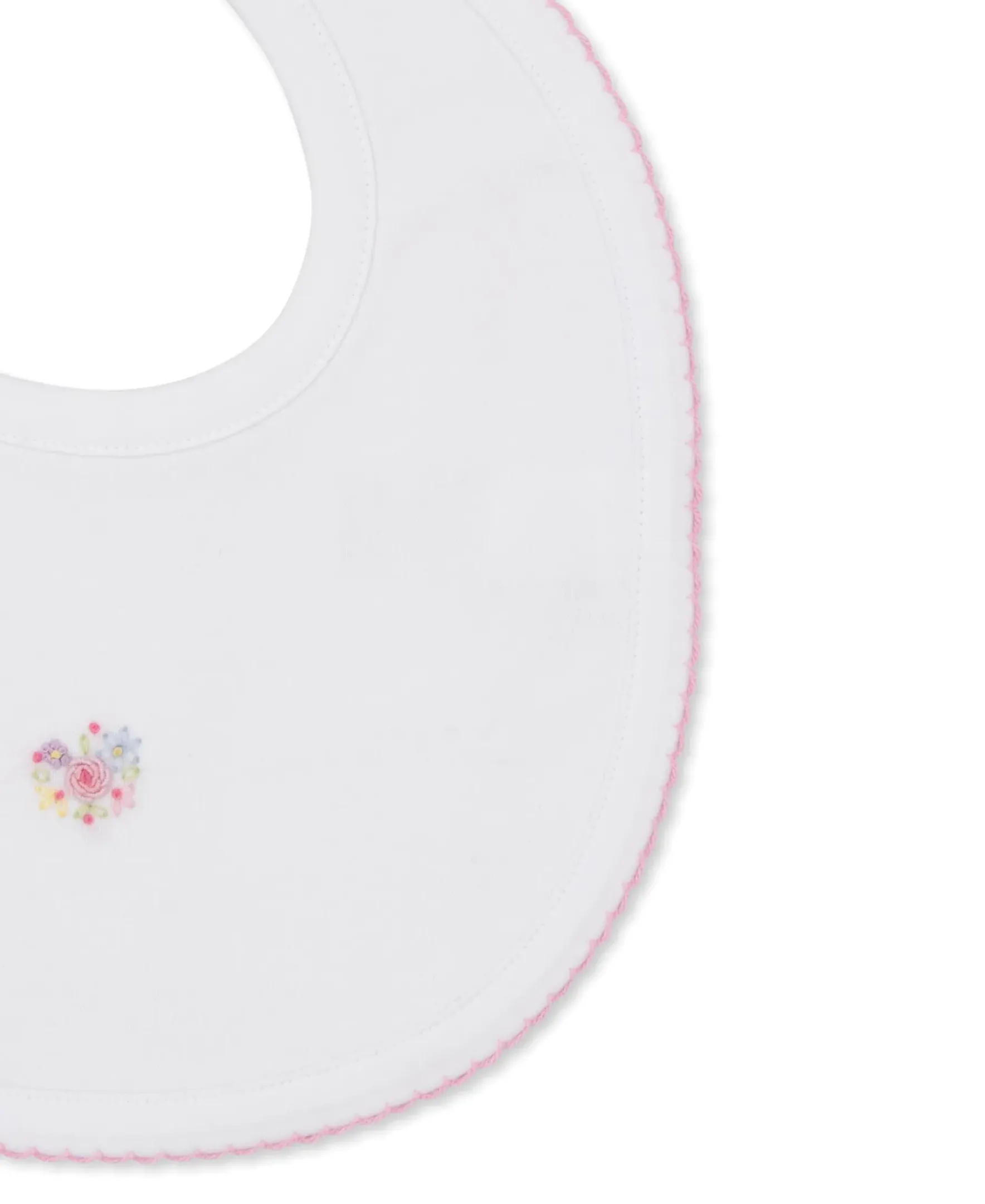 Kissy Kissy Premier Flowers & Vines Hand Emb. Bib> Bibs|Smocking + Hand Embroidery
