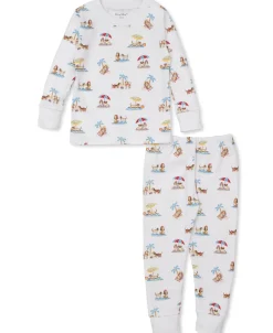 Kissy Kissy Puppy Beach Daze Toddler Pajama Set>Kids Pajamas|Pajamas