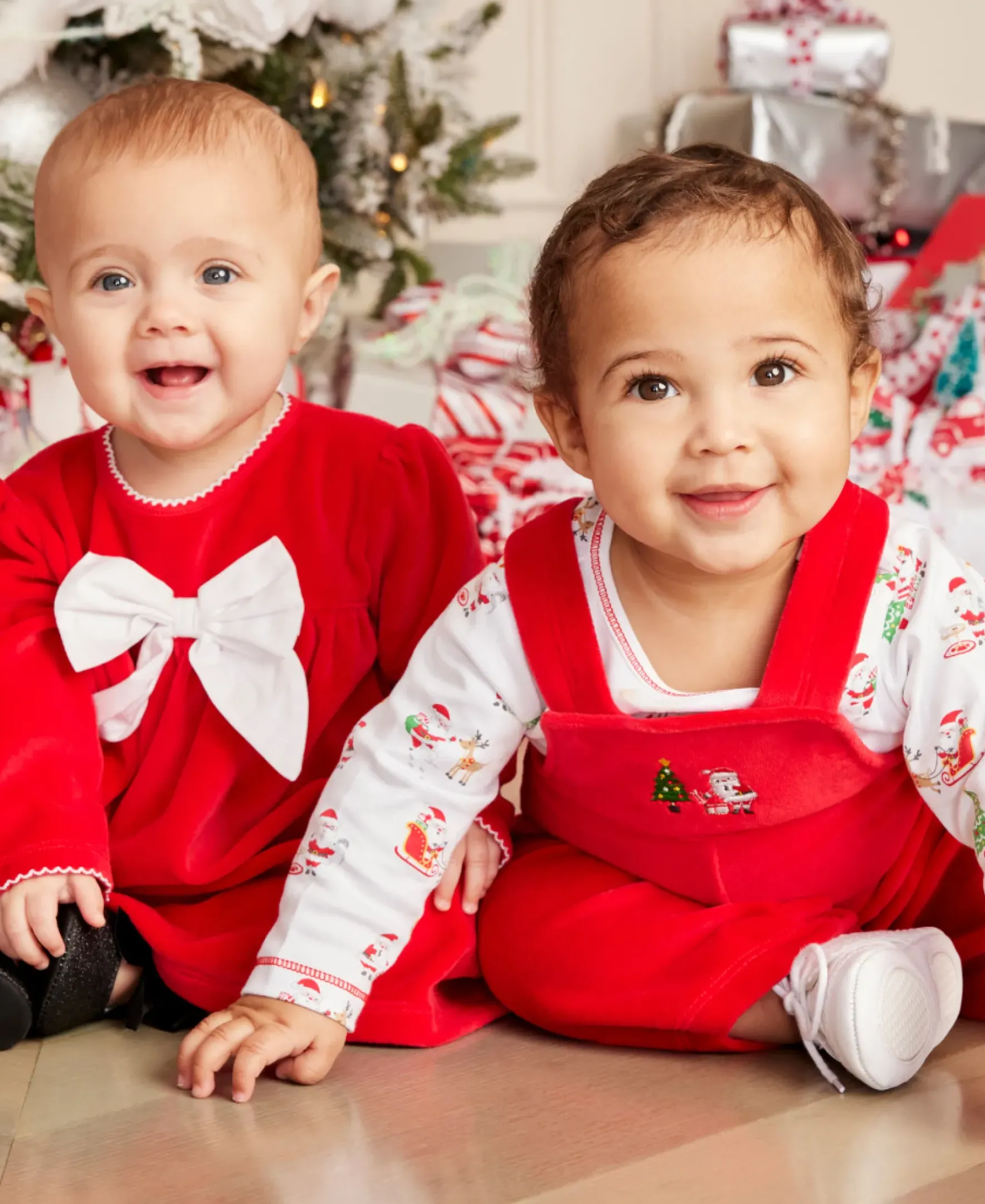 Kissy Kissy Bow Velour Dress> Dresses + Bubbles