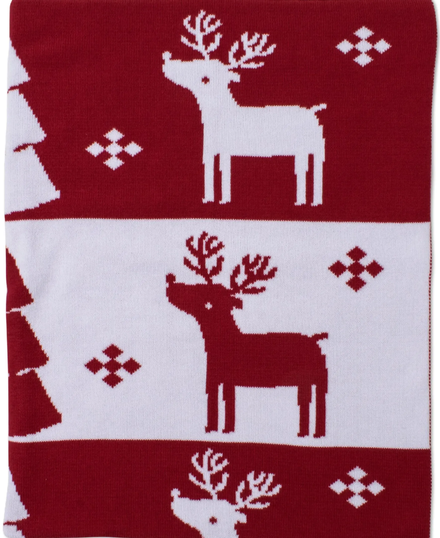 Kissy Kissy Reindeer Knit Novelty Blanket> Blankets|Classic Collections