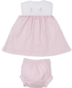 Kissy Kissy Saturday Regatta Stripe Dress Set> Dresses + Bubbles