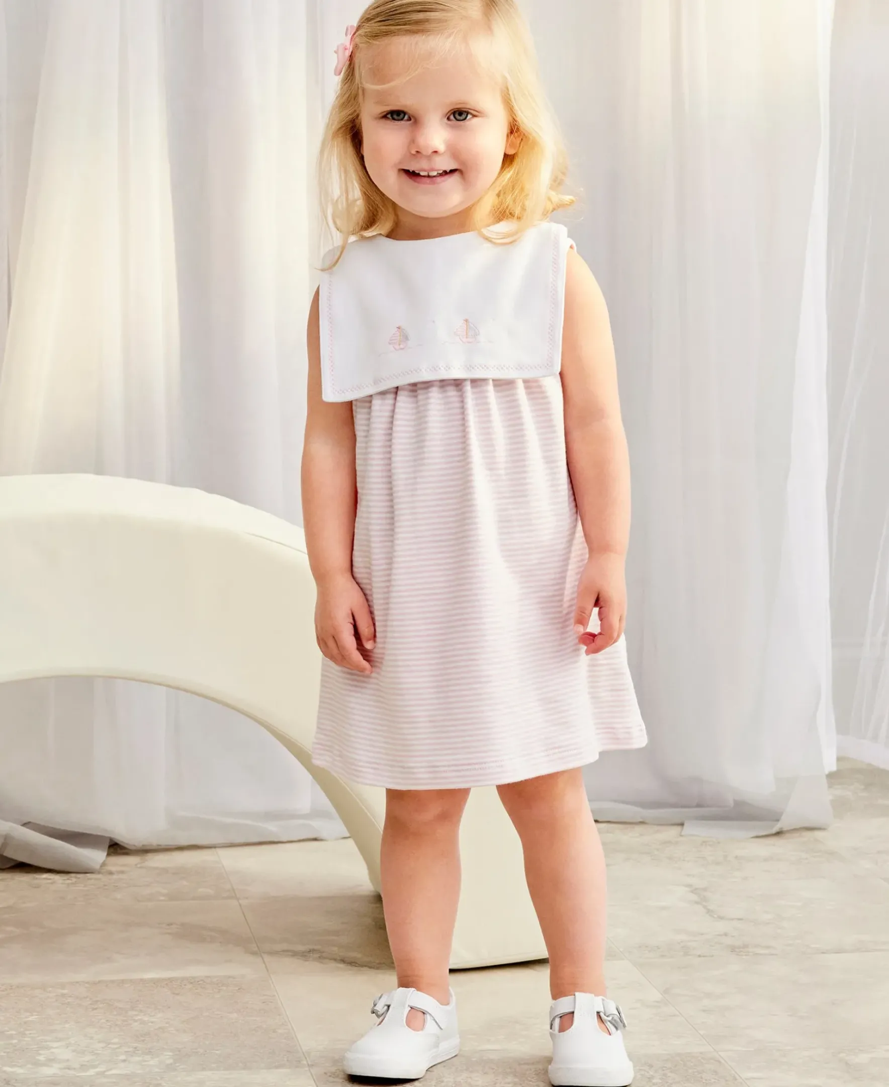 Kissy Kissy Saturday Regatta Stripe Dress Set> Dresses + Bubbles