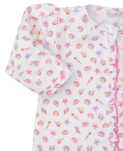 Kissy Kissy Sea Shell Magic Zip Footie> Footies|Pajamas