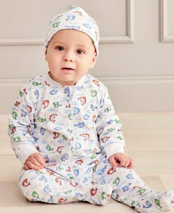 Kissy Kissy Shark Grins Zip Footie> Footies|Pajamas