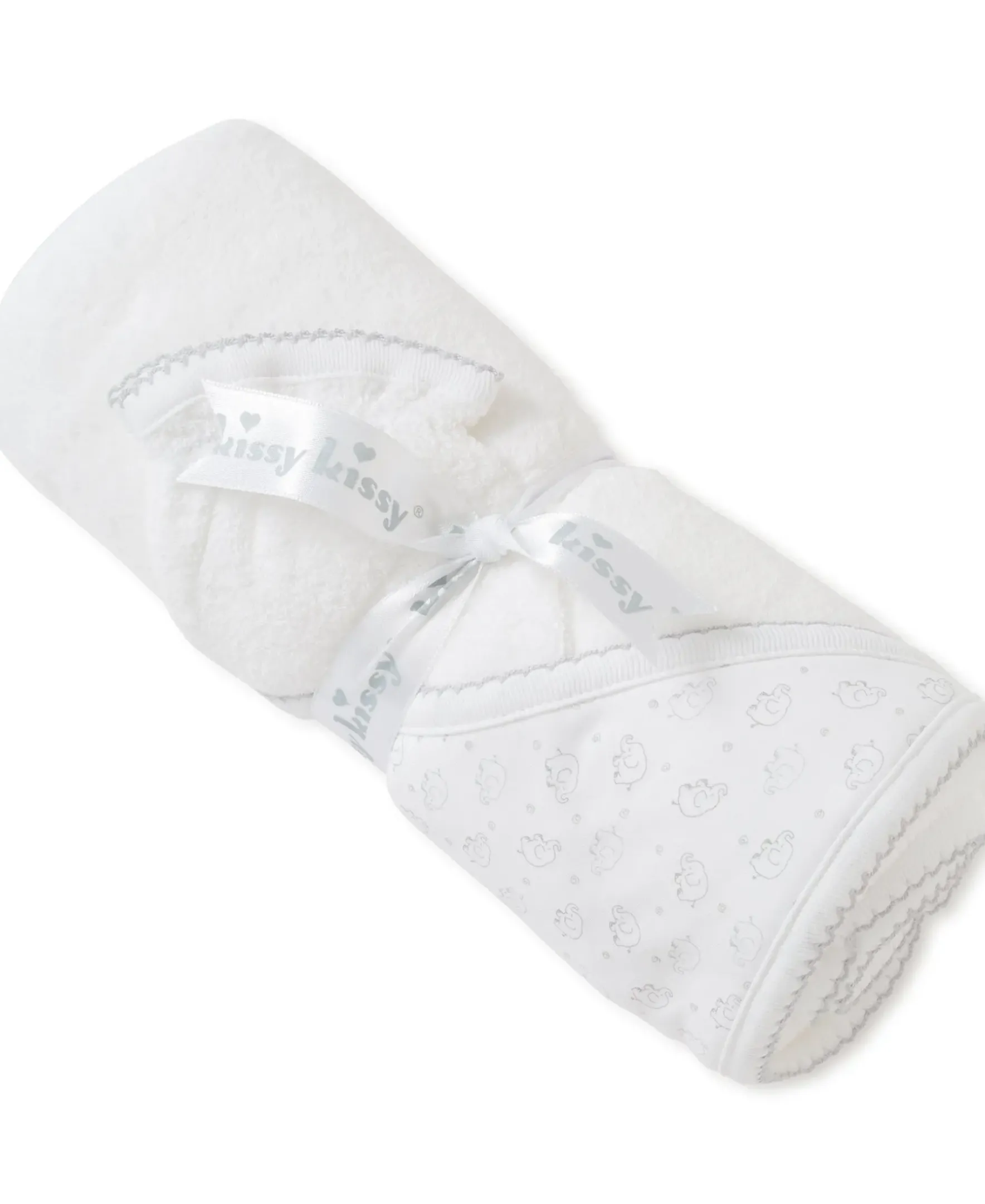Kissy Kissy Ele-Fun Towel w/ Mitt> Hooded Bath Towels|Classic Collections