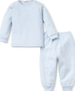 Kissy Kissy Simple Stripes Blue Long Sleeve Tee and Pant Set> Classic Collections
