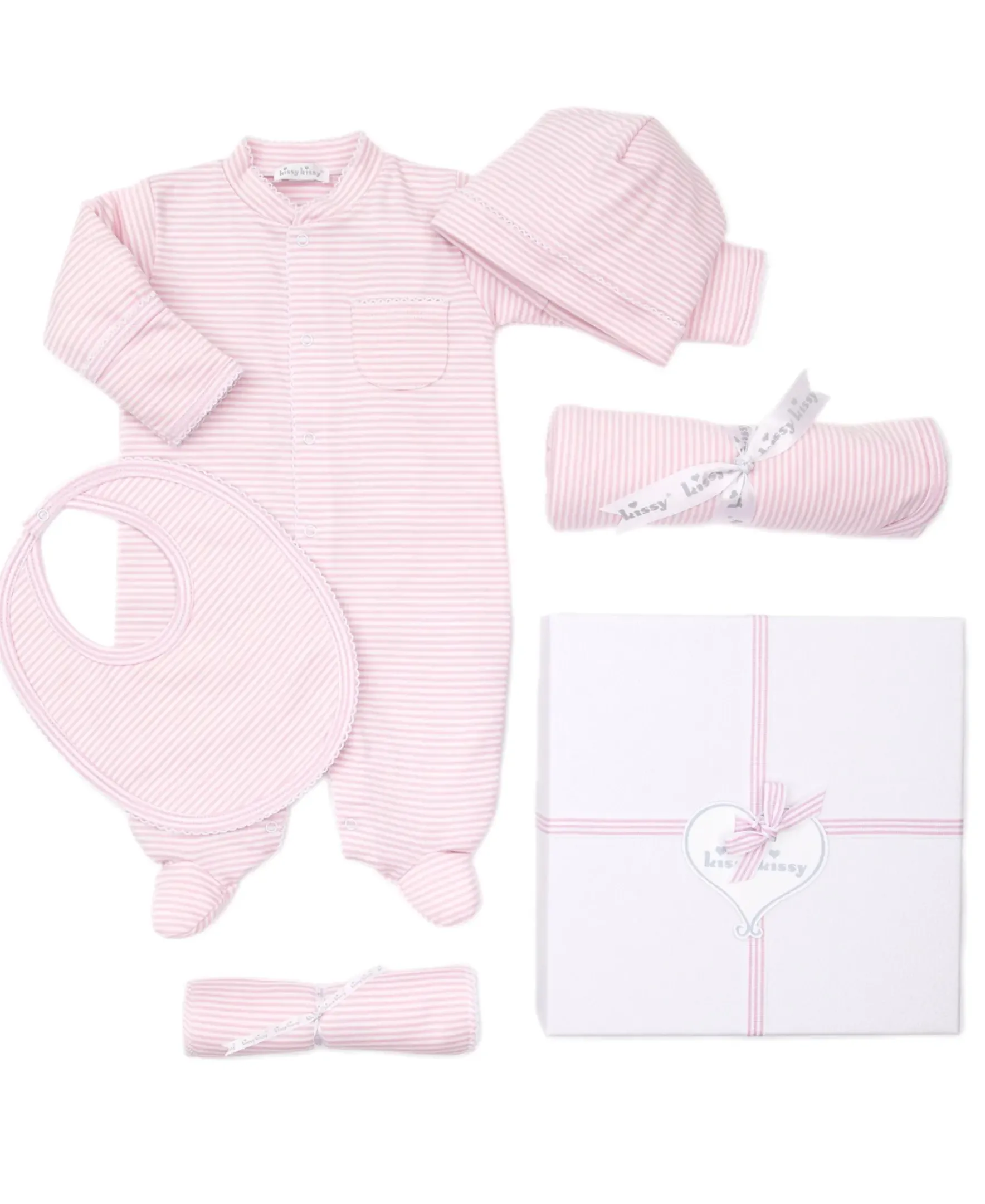 Kissy Kissy Simple Stripes 5PC Gift Set w/ Gift Box> Classic Collections