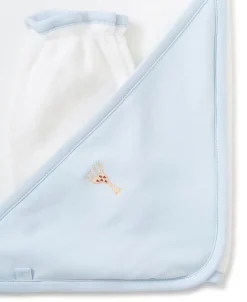 Kissy Kissy Sophie la girafe Blue Hooded Towel & Mitt Set><noscript><img width=