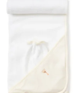 Kissy Kissy Sophie la girafe Ecru Hooded Towel & Mitt Set> Hooded Bath Towels|Classic Collections