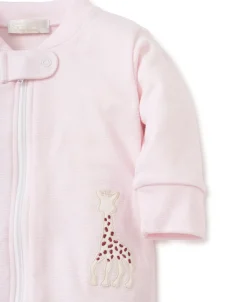 Kissy Kissy Sophie la girafe Stripe Zip Front Footie> Footies|Classic Collections
