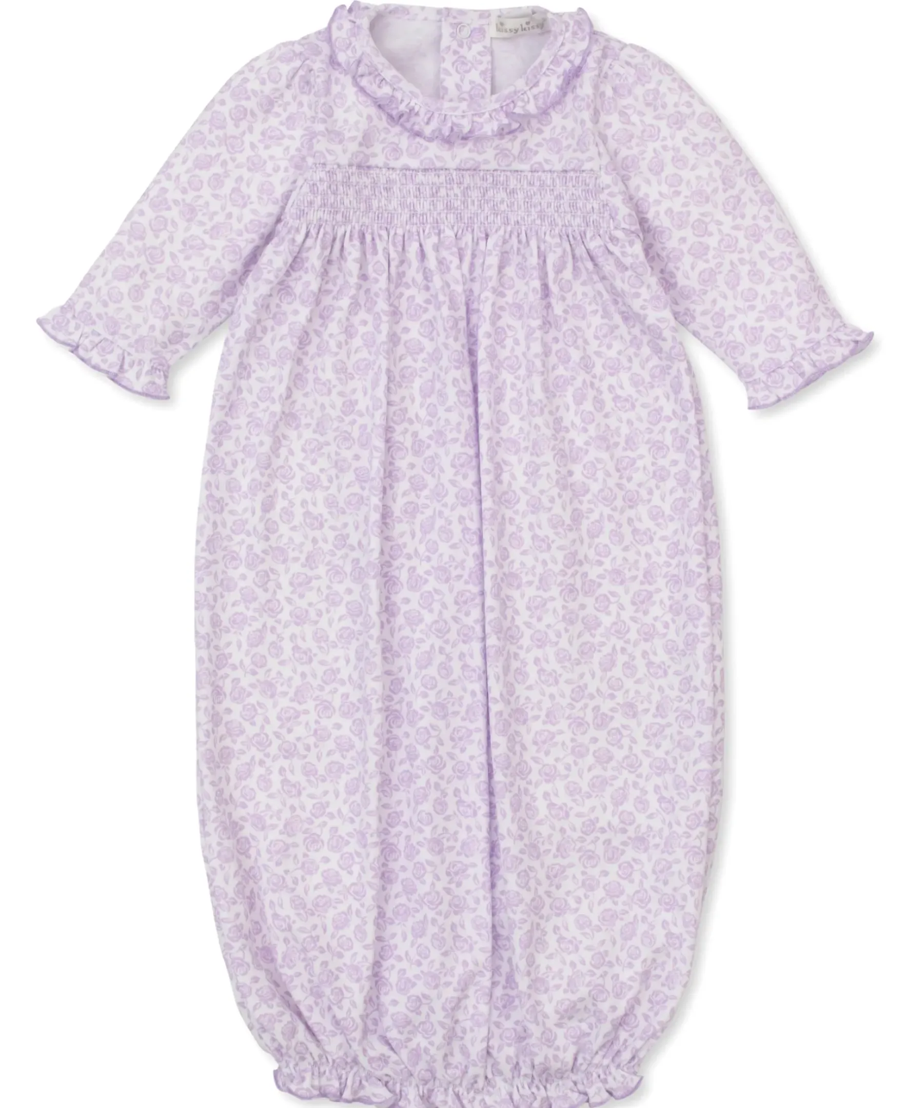 Kissy Kissy Summer Gardens Smocked Sack> Smocking + Hand Embroidery